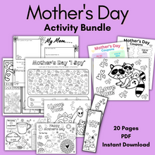 Load image into Gallery viewer, Mother&#39;s Day Activity Bundle – Printable
