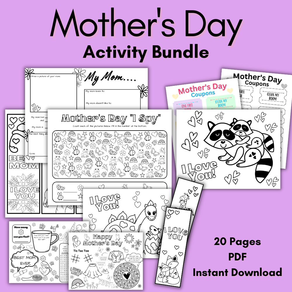 Mother's Day Activity Bundle – Printable