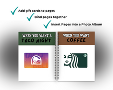 Load image into Gallery viewer, College or Military Gift Card Book – Customizable Canva Template
