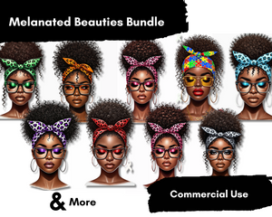 Melanated Beauties Bundle (PNG Files)