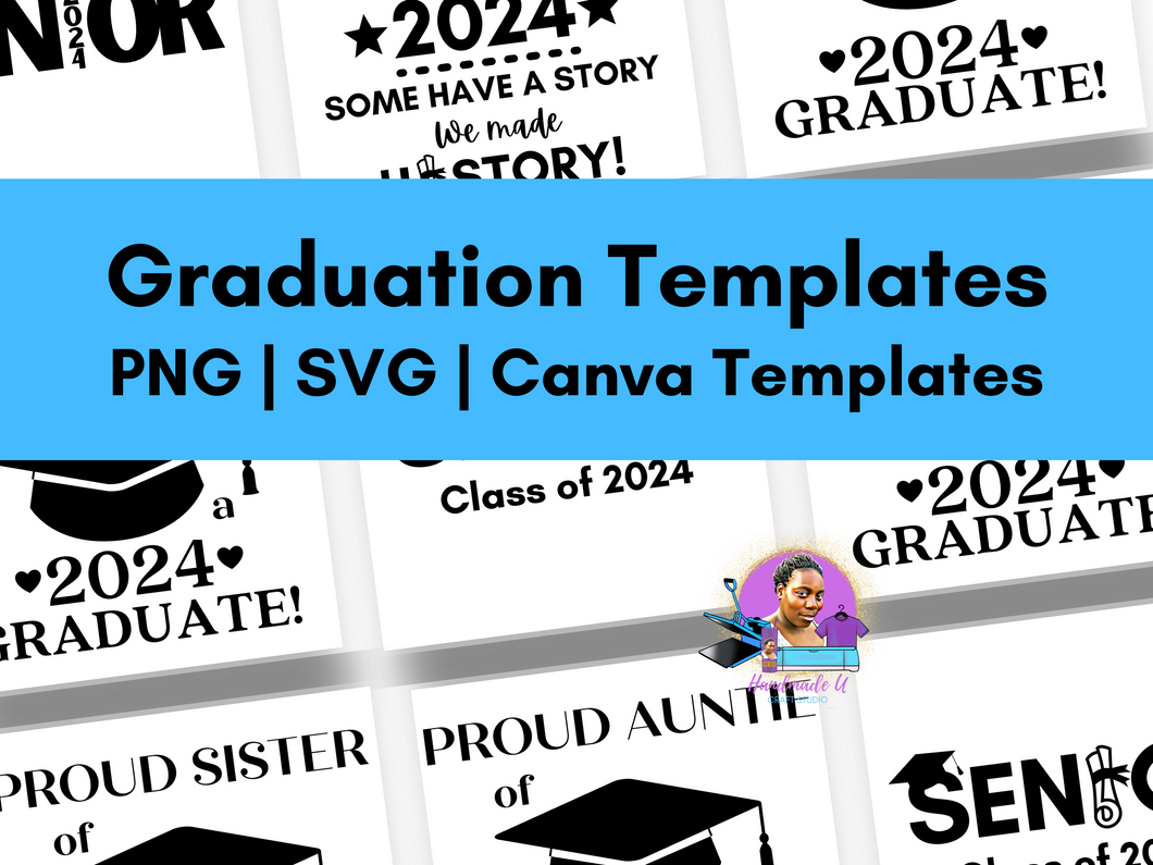 Graduation Templates Bundle – PNG, SVG, Canva