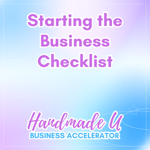 Handmade Business Checklist – Printable