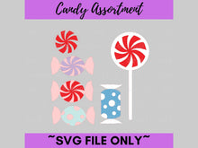 Load image into Gallery viewer, Candy Bundle SVG Cut File  -  For RA Door Tags &amp; Crafting
