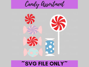 Candy Bundle SVG Cut File  -  For RA Door Tags & Crafting