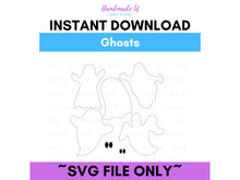 Load image into Gallery viewer, Ghosts Bundle SVG Cut File  -  For RA Door Tags &amp; Crafting
