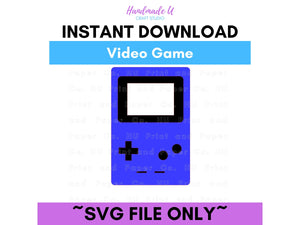 Old School Gamer SVG Cut File  -  For RA Door Tags & Crafting