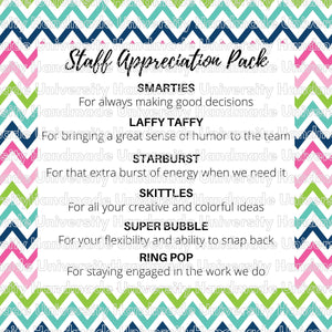Staff Appreciation Packs – Printable Canva Template