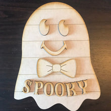 Load image into Gallery viewer, Fun Ghost Halloween Kits | MDF Wood Cut Outs | Halloween Decor Ready to paint
