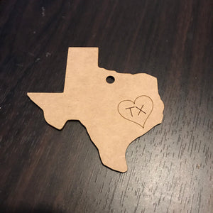 State Ornament Blanks - Bass Wood or MDF