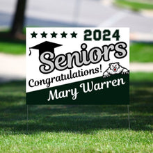 Load image into Gallery viewer, Graduation Yard Sign Canva Template &quot;Uphill Seniors&quot; | Commercial Use
