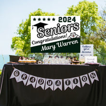 Load image into Gallery viewer, Graduation Yard Sign Canva Template &quot;Uphill Seniors&quot; | Commercial Use
